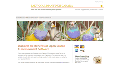 Desktop Screenshot of ladygouldianfinch-ca.com